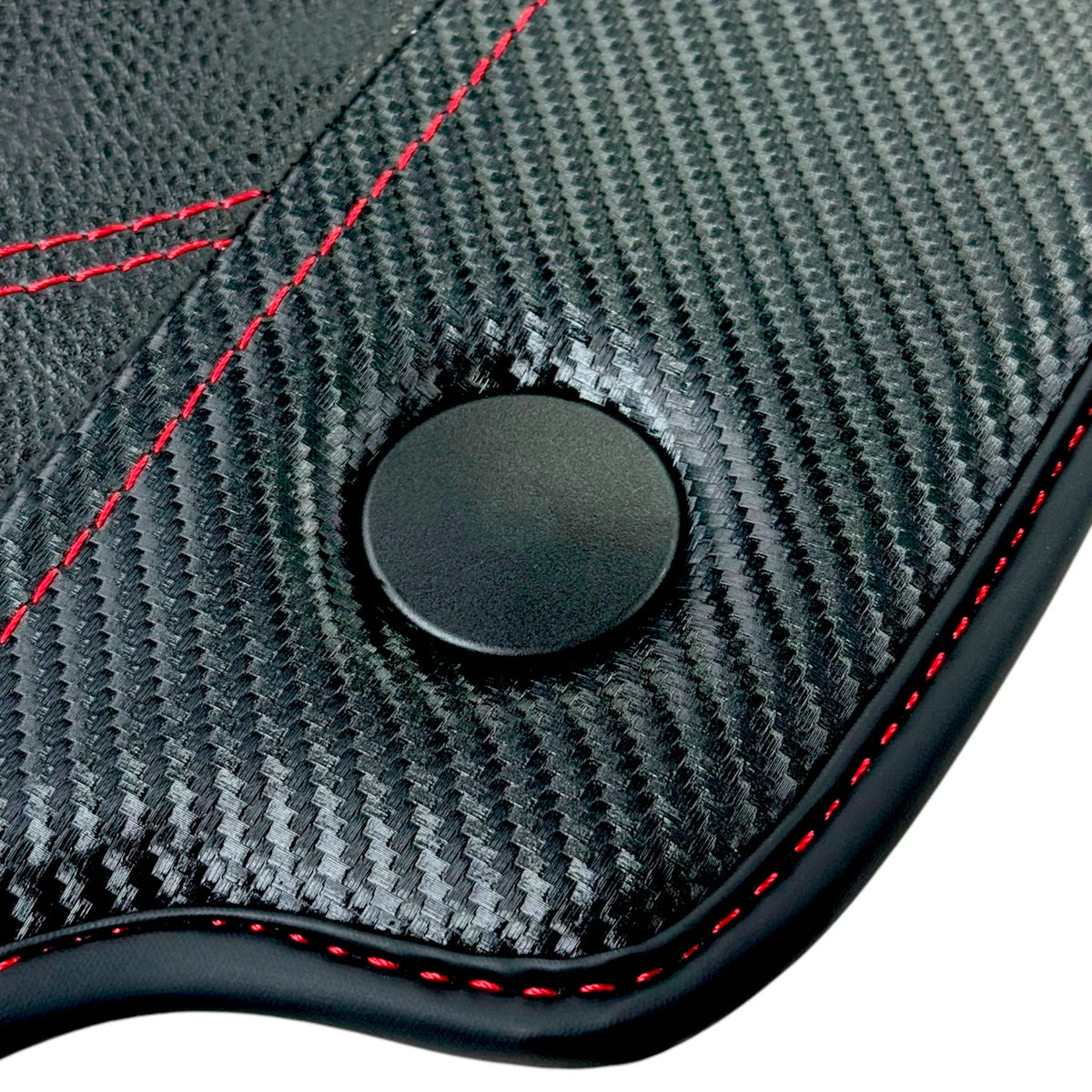 Leather Floor Mats For Ferrari 488 Spider (2016-2022) With Carbon Fiber | Italian Edition