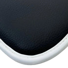 Leather Floor Mats for Ford Mustang GT350 Shelby (2015-2021) with Cobra Sewing | White Trim - AutoWin
