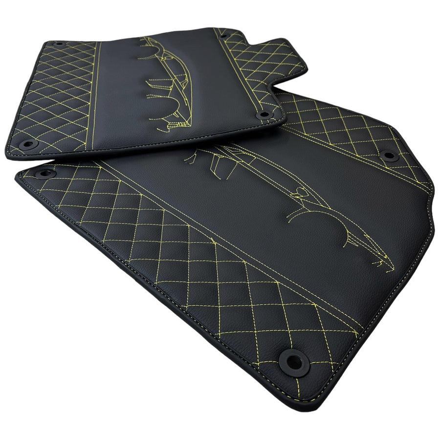 Leather Floor Mats for Lamborghini Aventador SV SVJ - AutoWin