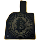 Leather Floor Mats for Lamborghini Aventador with Bitcoin Sewing - AutoWin