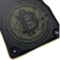 Leather Floor Mats for Lamborghini Aventador with Bitcoin Sewing - AutoWin