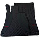 Leather Floor Mats For Mercedes Benz E-Class W213 Sedan (2016-2020) ER56 Design - AutoWin