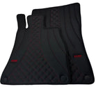 Leather Floor Mats For Mercedes Benz E-Class W213 Sedan (2016-2020) ER56 Design - AutoWin
