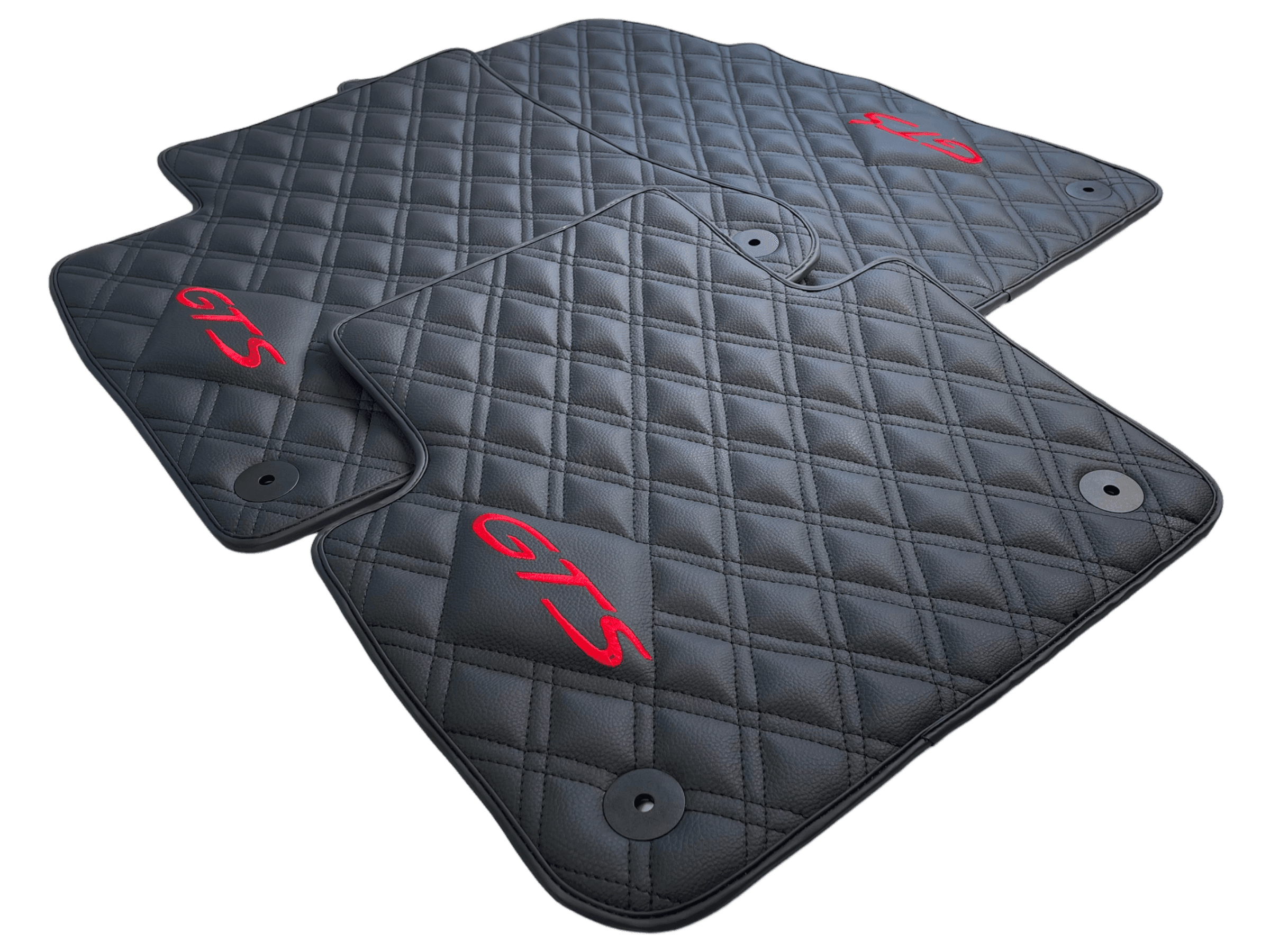 Leather Floor Mats for Porsche Cayenne (2010-2018) - AutoWin