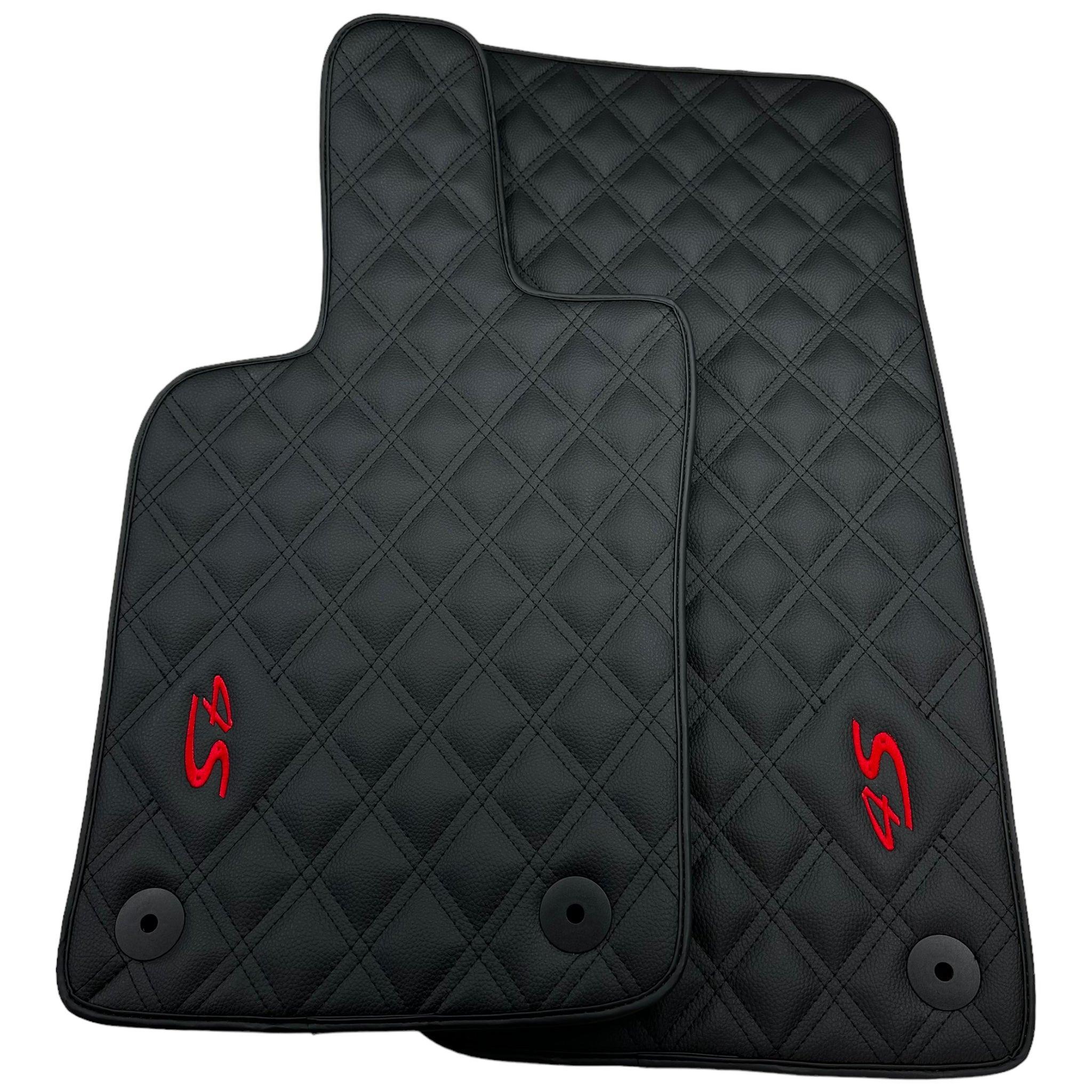 Leather Floor Mats For Porsche Panamera 4S 971 (2017-2023) - AutoWin
