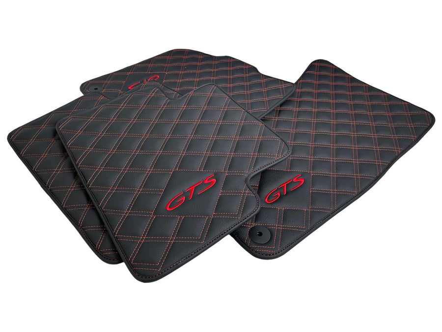 Leather Floor Mats for Porsche Taycan (2019-2023) - AutoWin