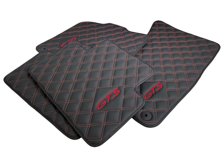 Leather Floor Mats for Porsche Taycan (2019-2023) - AutoWin