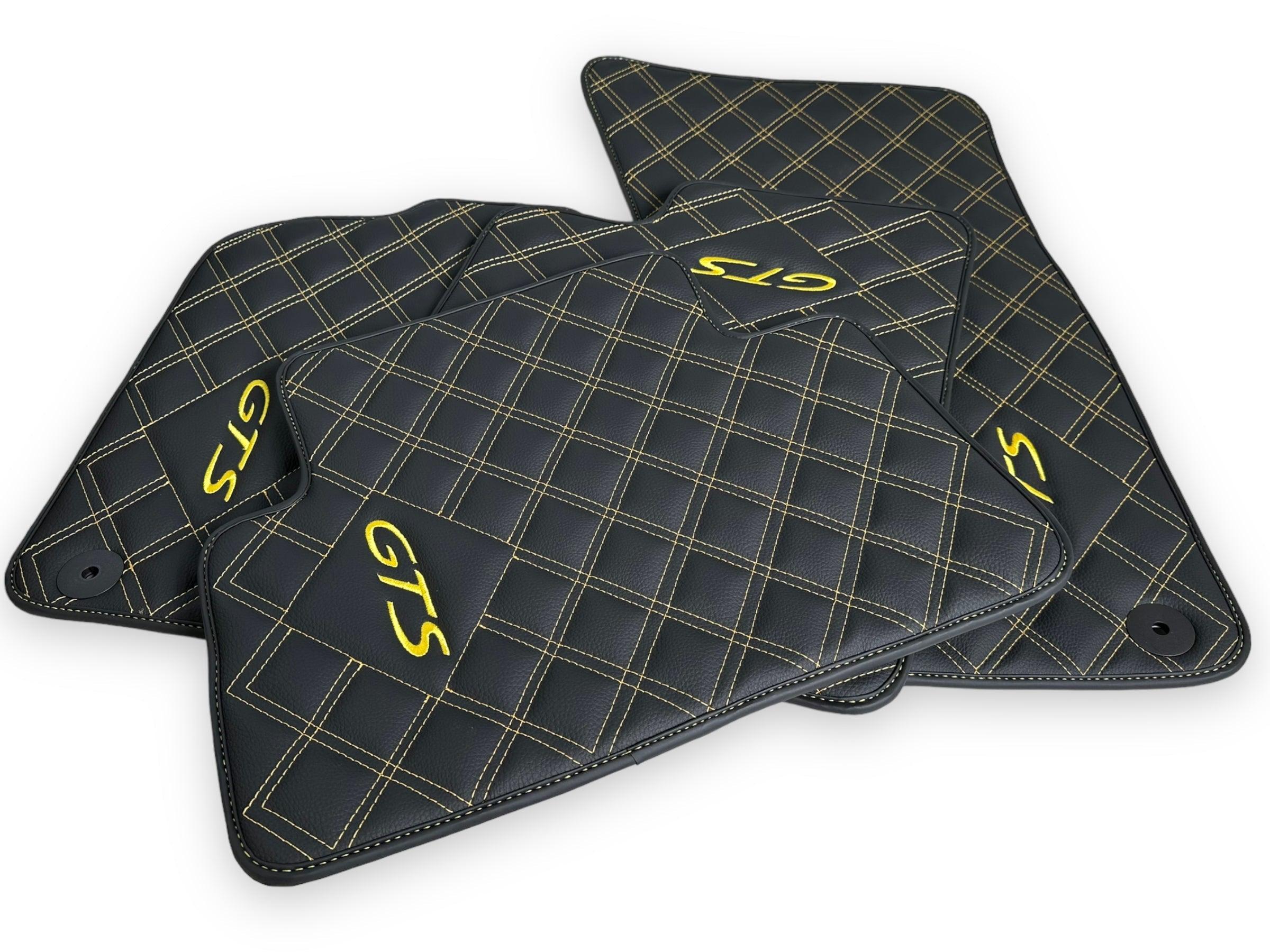 Leather Floor Mats for Porsche Taycan GTS (2019-2023) - AutoWin