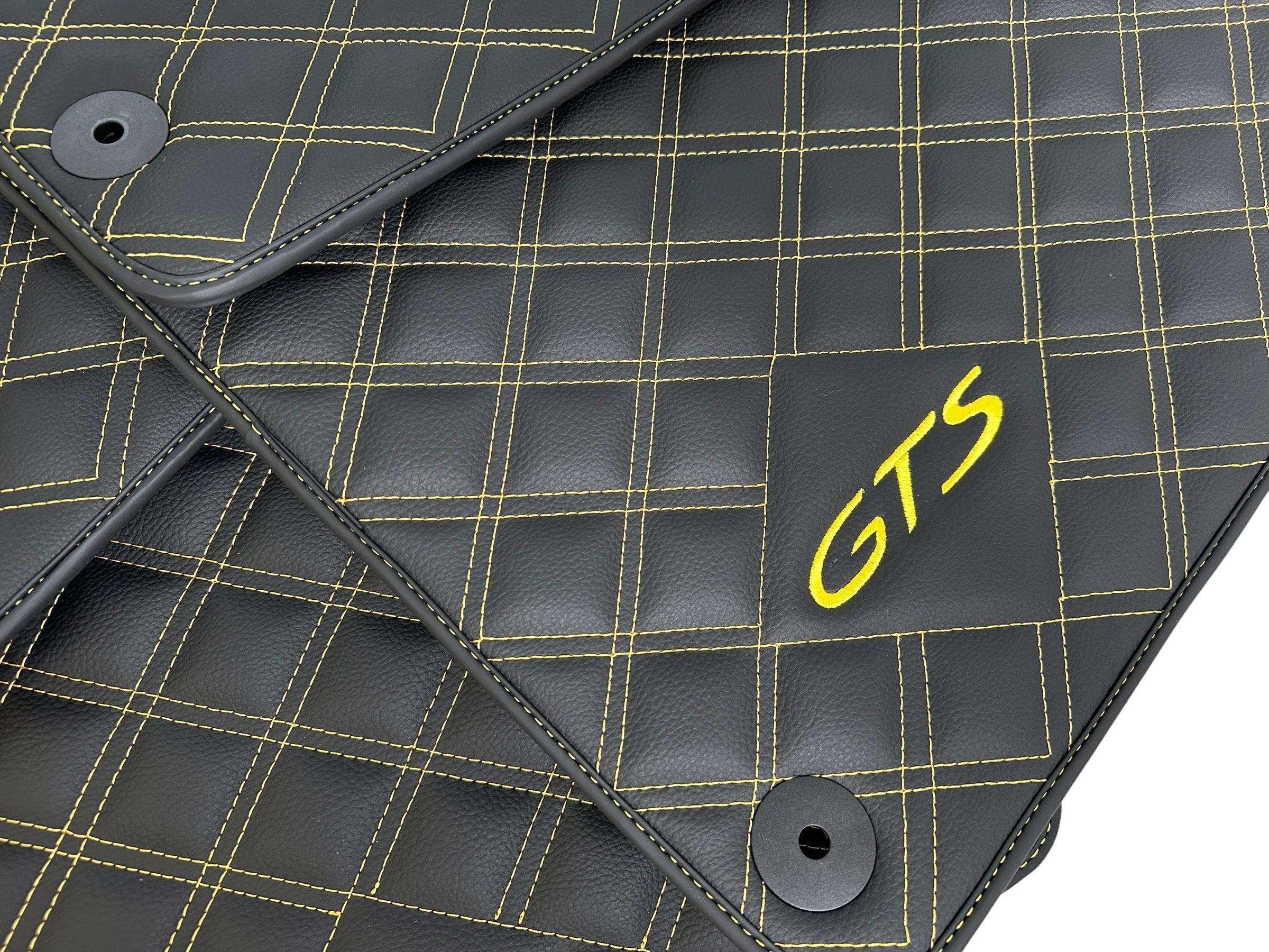 Leather Floor Mats for Porsche Taycan GTS (2019-2023) - AutoWin