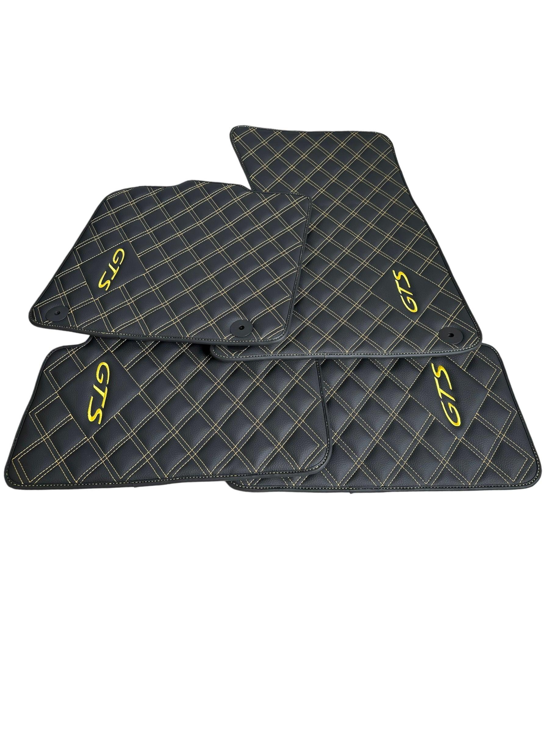 Leather Floor Mats for Porsche Taycan GTS (2019-2023) - AutoWin