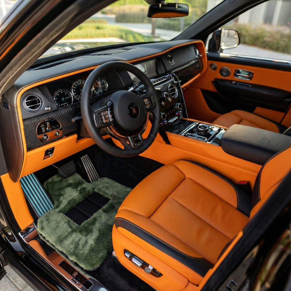 Interior look of floor mats for Rolls-Royce Cullinan (2018-2025)