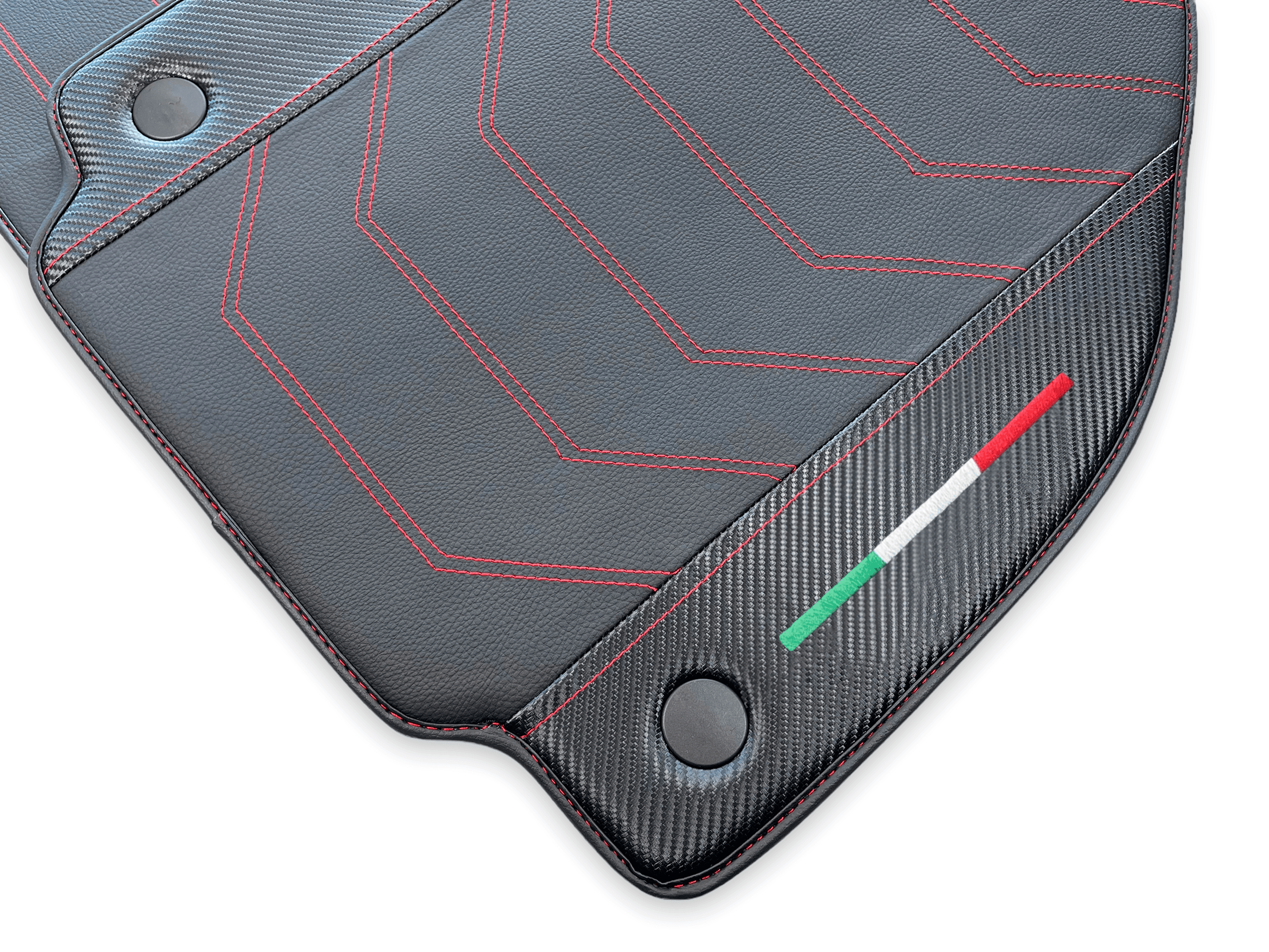 Floor Mats For Ferrari 458 Speciale With Carbon Fiber Leather 2012-2015 - AutoWin