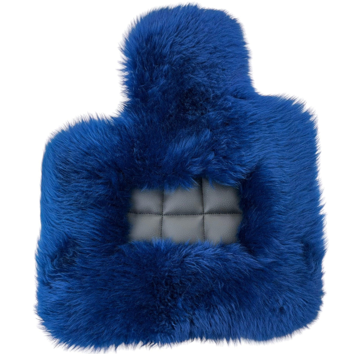 Navy Blue Sheepskin Floor Mats for Rolls Royce Cullinan RR31 (2018-2023) | ER56 Design - AutoWin