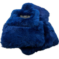 Navy Blue Sheepskin Floor Mats for Rolls Royce Phantom VIII (2017-2024) | ER56 Design - AutoWin