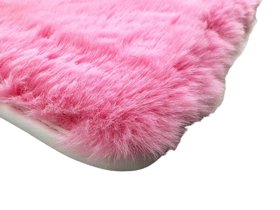 Pink Sheepskin Floor Mats For Rolls Royce Ghost Series I (2010–2020) Er56 Design Brand - AutoWin