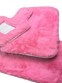 Pink Sheepskin Floor Mats For Rolls Royce Phantom Drophead Coupe 2007–2016 Er56 Design Brand - AutoWin