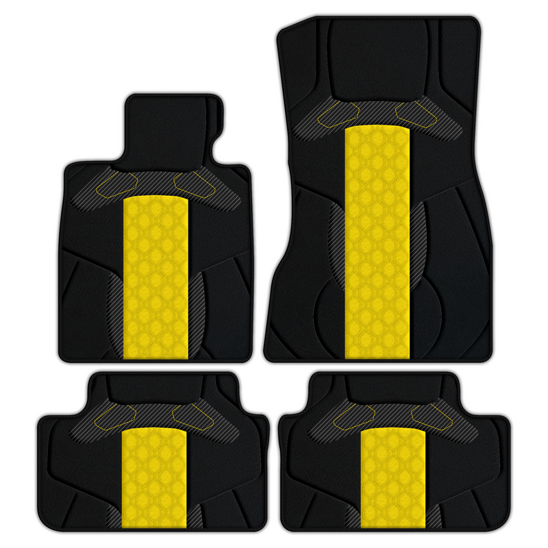 Premium Customizable Leather Floor Mats with AW45 Pattern for BMW 2 Series F45 (2014-2021) Active Tourer