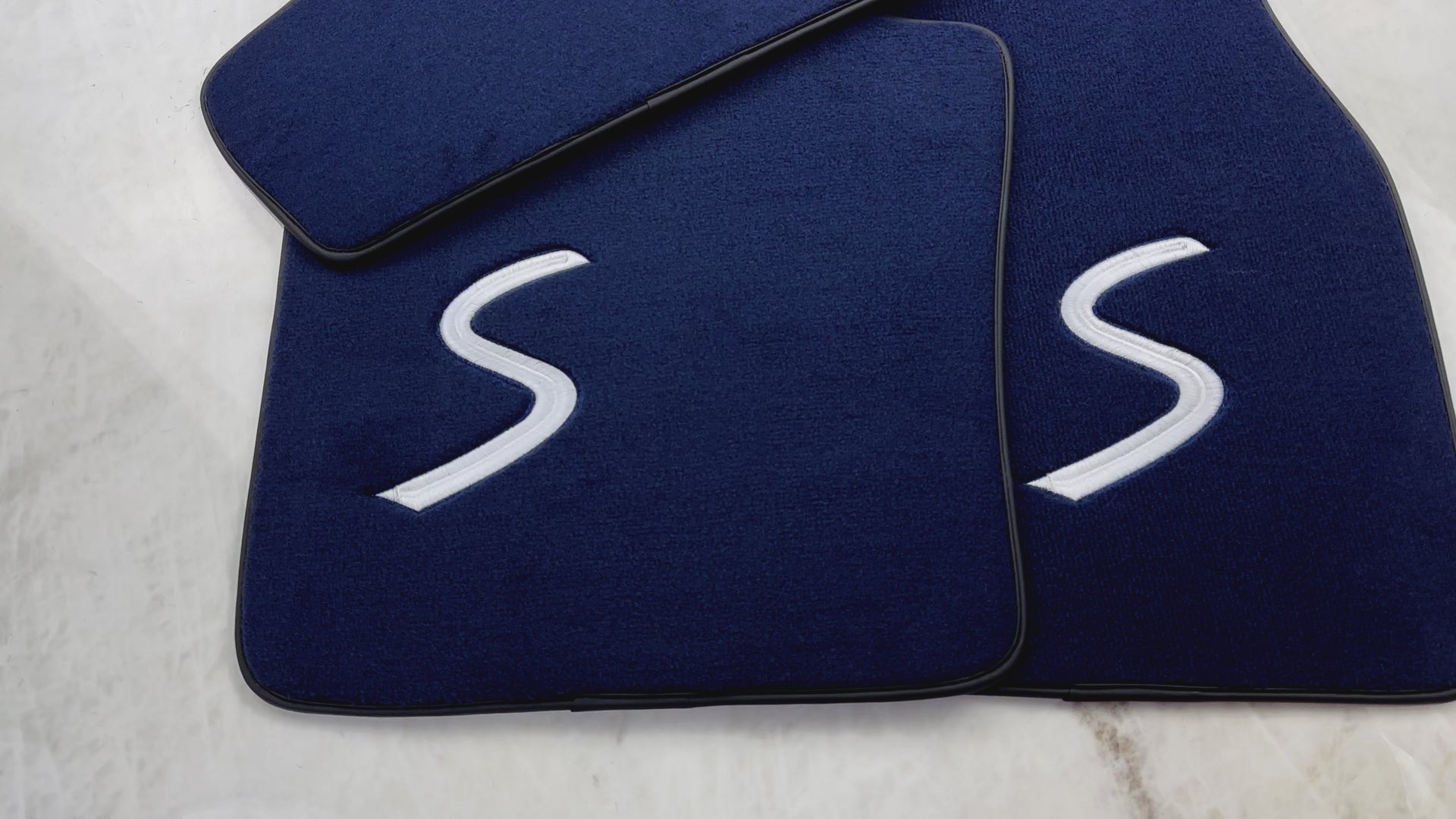 Dark Blue Floor Mats for Mini Cooper / One F55 5-Doors (2015-2023) - AutoWin