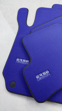 Blue Floor Mats For Mercedes-Benz C-Class W204 (2007-2014)