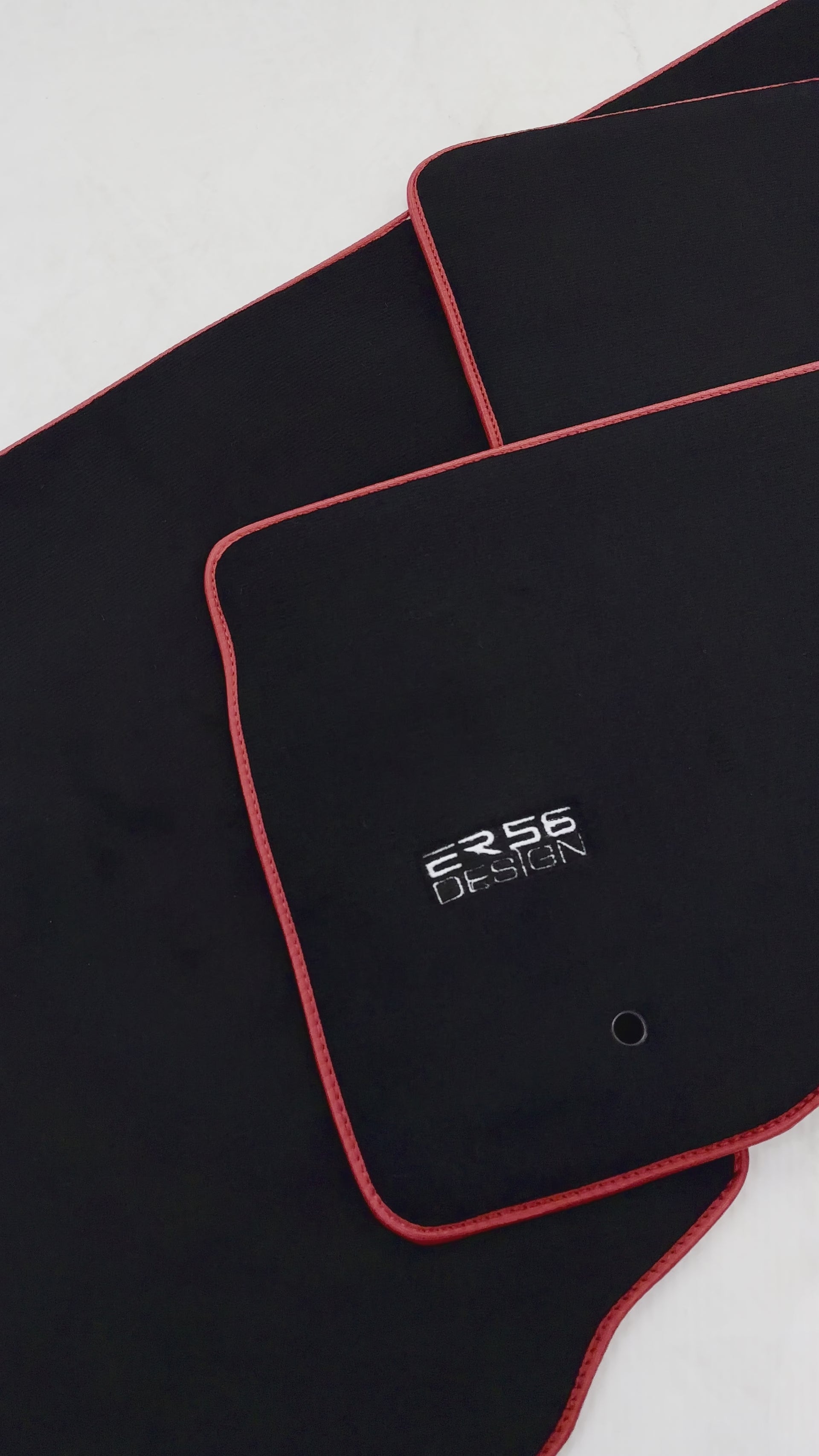 Black Floor Mats For Ford F150 (2015-2020) ER56 Design - ER56 Design