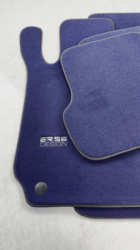 Dark Blue Floor Mats For Mercedes-Benz C-Class W204 (2007-2014)