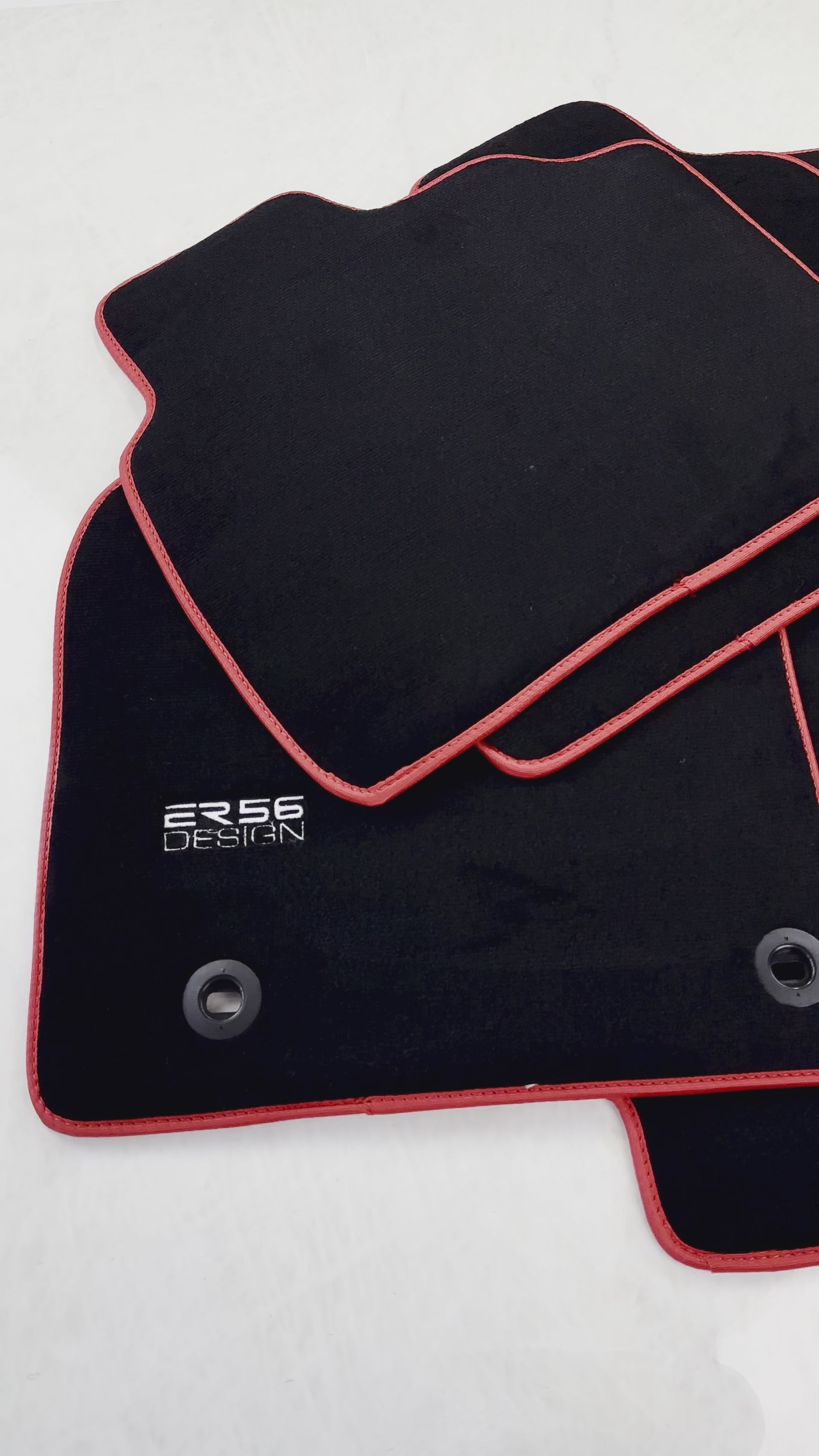 Black Floor Mats for Toyota Camry (2017-2023) ER56 Design - ER56 Design