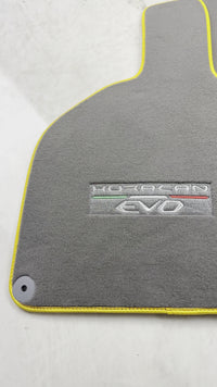 Gray Floor Mats for Lamborghini Huracan EVO (2019-2024) with Yellow Trim