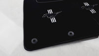 Black Floor Mats For Ford Mustang V FL (2011-2014) With Pony