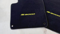 Floor Mats for Honda S2000 (1999–2004) Black Tailored with Yellow S2000 Logo