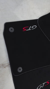 Black Floor Mats for Porsche Panamera (2017-2023) GTS