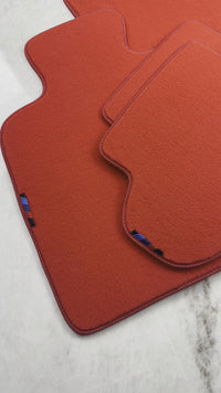 Red Floor Mats For BMW 5 Series F10 With M Package AutoWin Brand