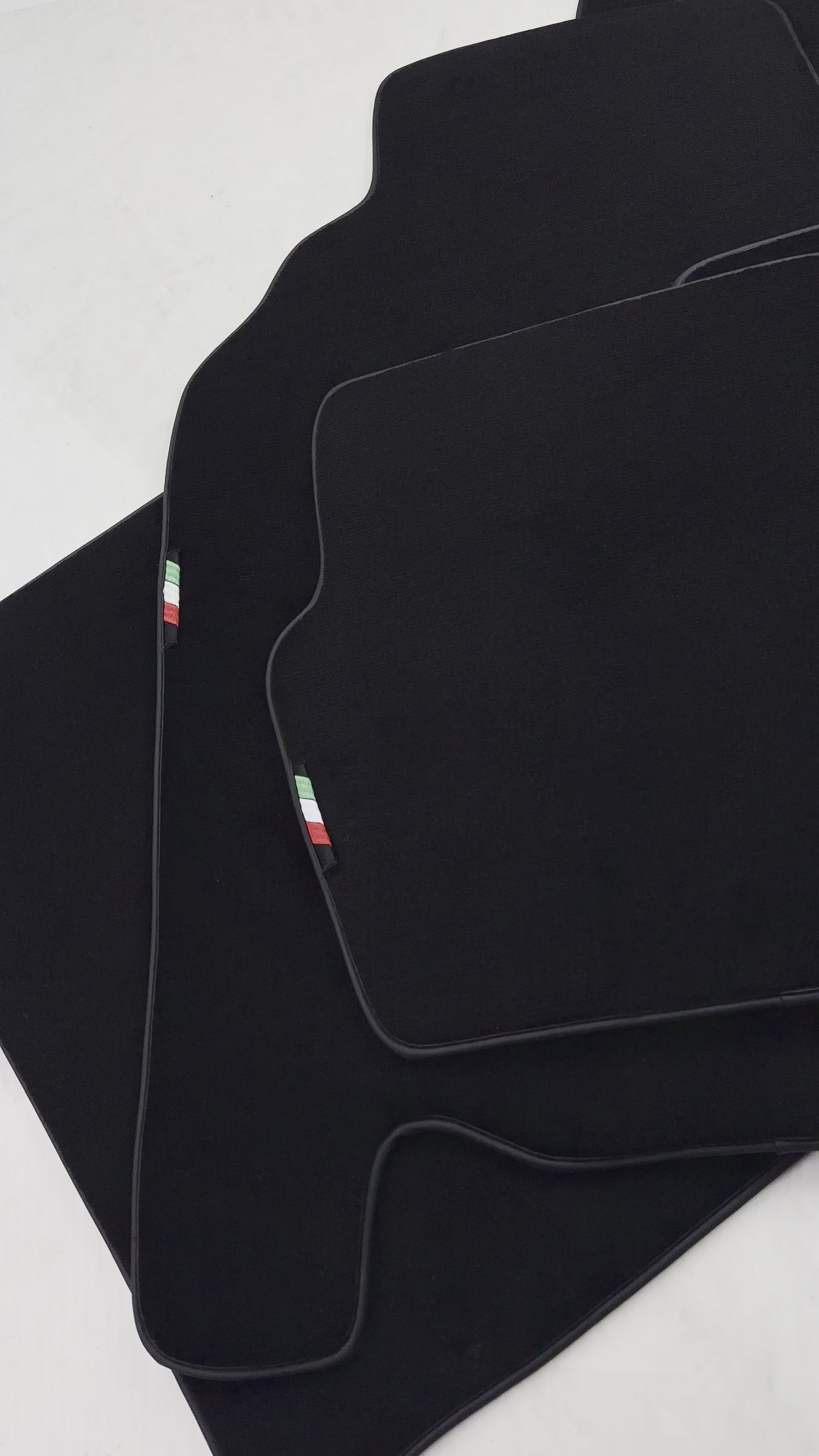 Black Floor Mats Set with Trunk Mat For Ferrari 456 (1992-2003) Italian Edition - AutoWin