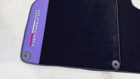 Purple Leather Black Floor Mats for Lamborghini Huracan | Black Trim