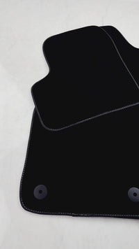 Black Floor Mats for Fiat 500 (2015-2020) Electric | Black Trim