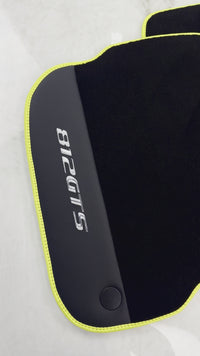 Black Floor Mats for Ferrari 812 GTS (2019-2023) with Leather
