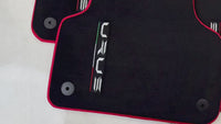 Black Floor Mats for Lamborghini Urus with Red Trim | Right Hand Drive