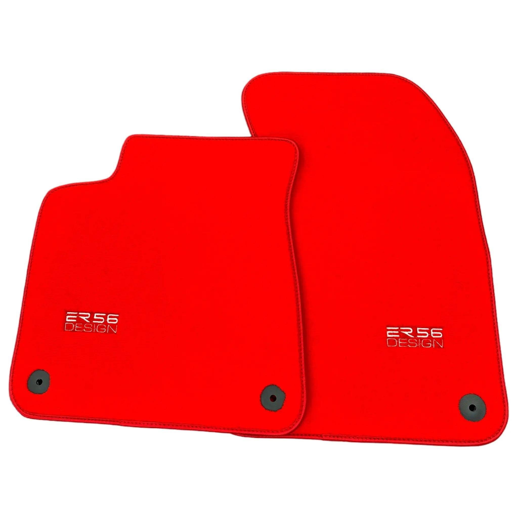 Red Floor Mats for A7 - C8 (2018-2023) | ER56 Design - AutoWin