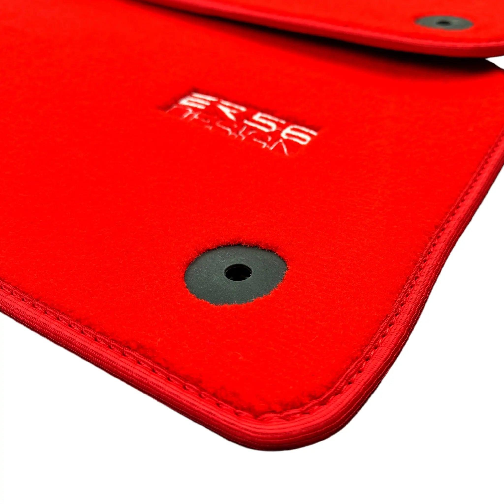 Red Floor Mats for A7 - C8 (2018-2023) | ER56 Design - AutoWin