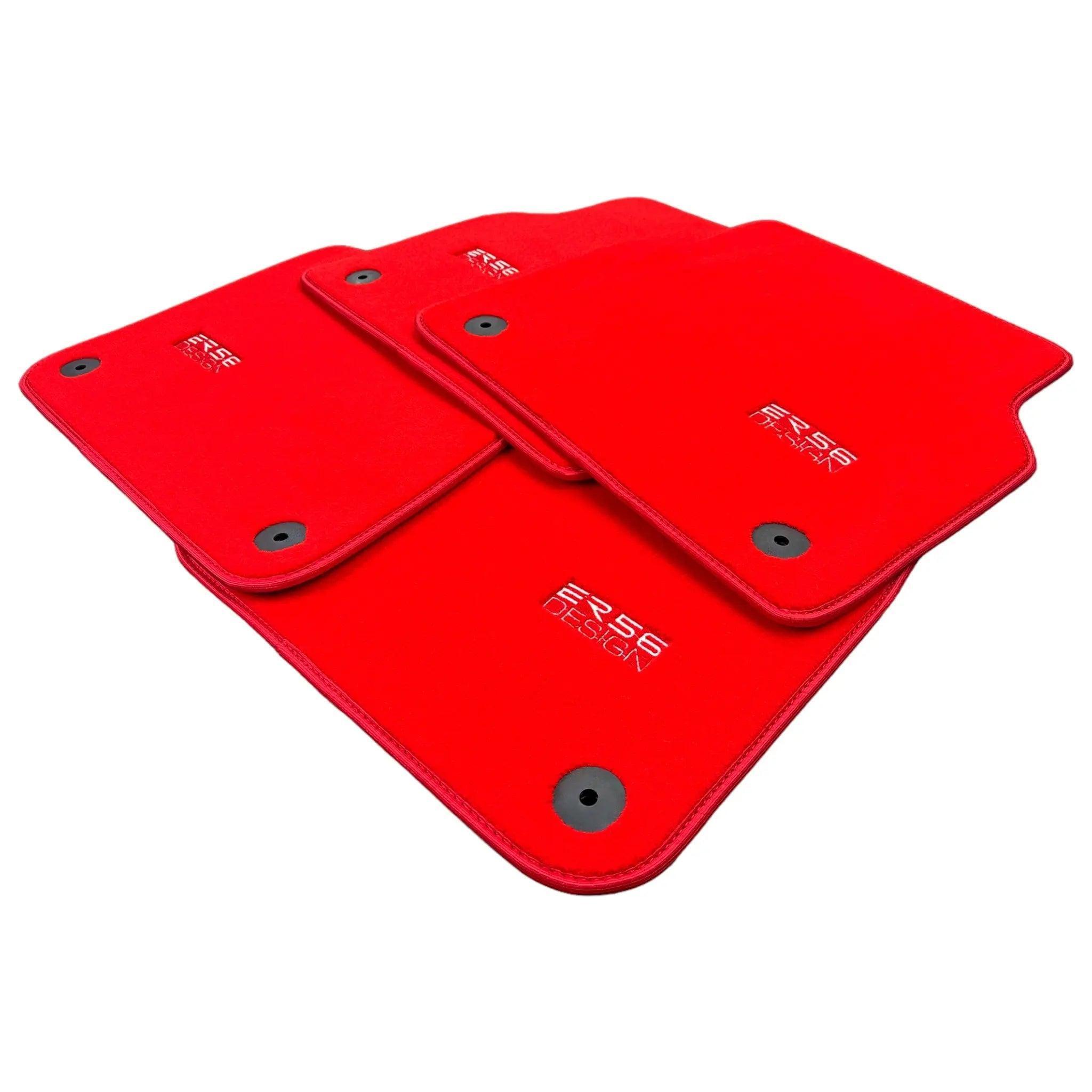 Red Floor Mats for A7 - C8 (2018-2023) | ER56 Design - AutoWin