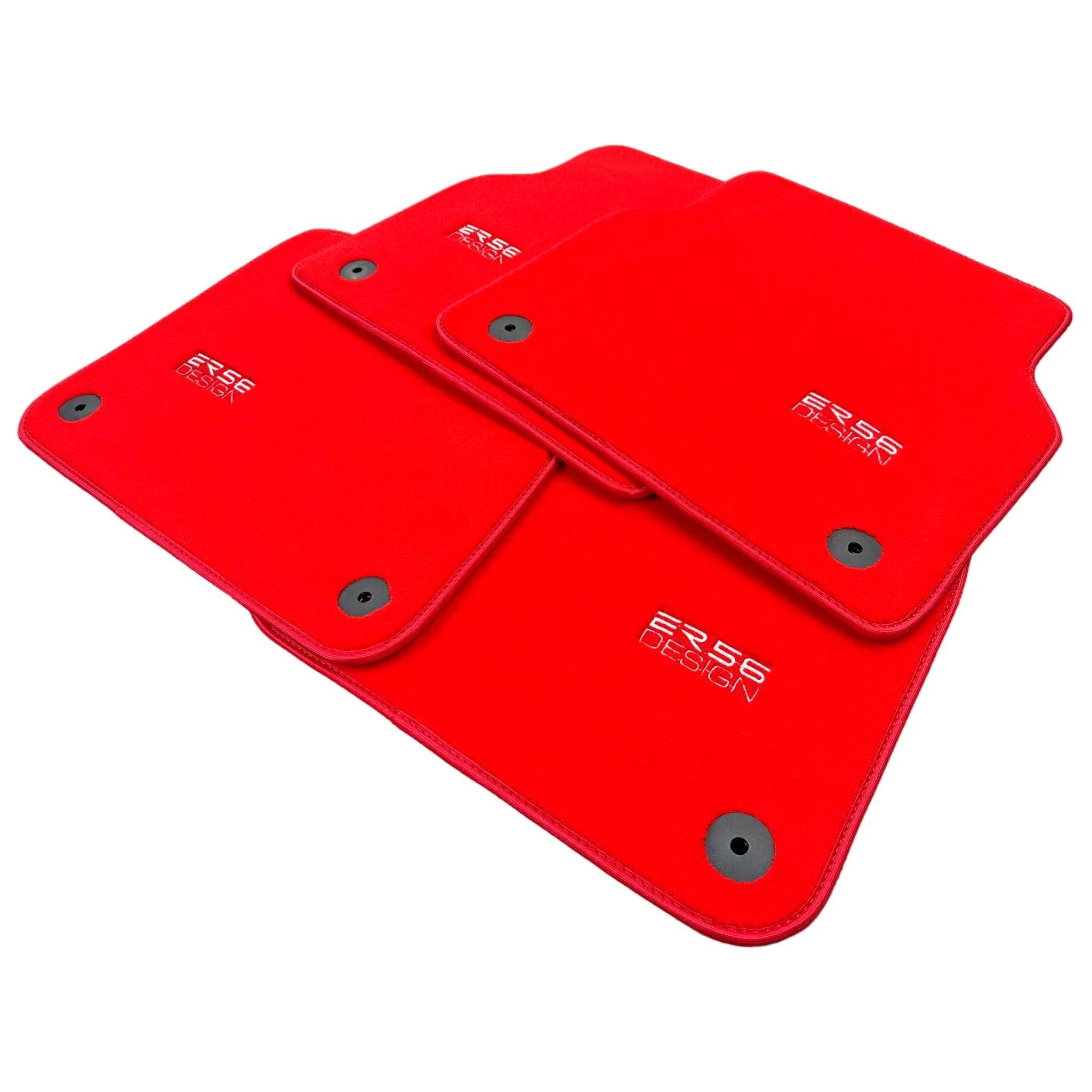 Red Floor Mats for A7 - C8 (2018-2023) | ER56 Design - AutoWin