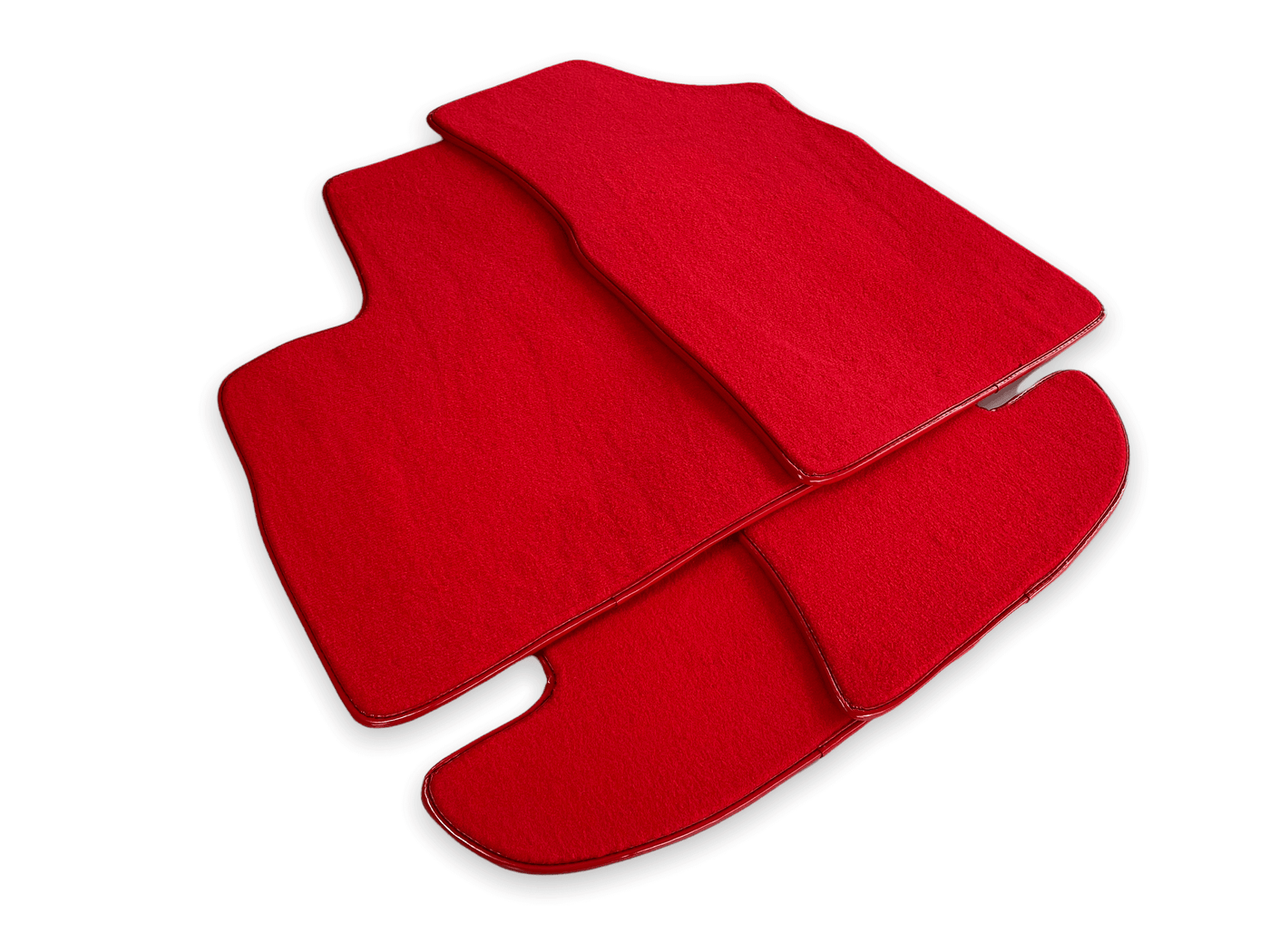 Red Floor Mats For Bentley Continental GTC (2011-2018) - AutoWin
