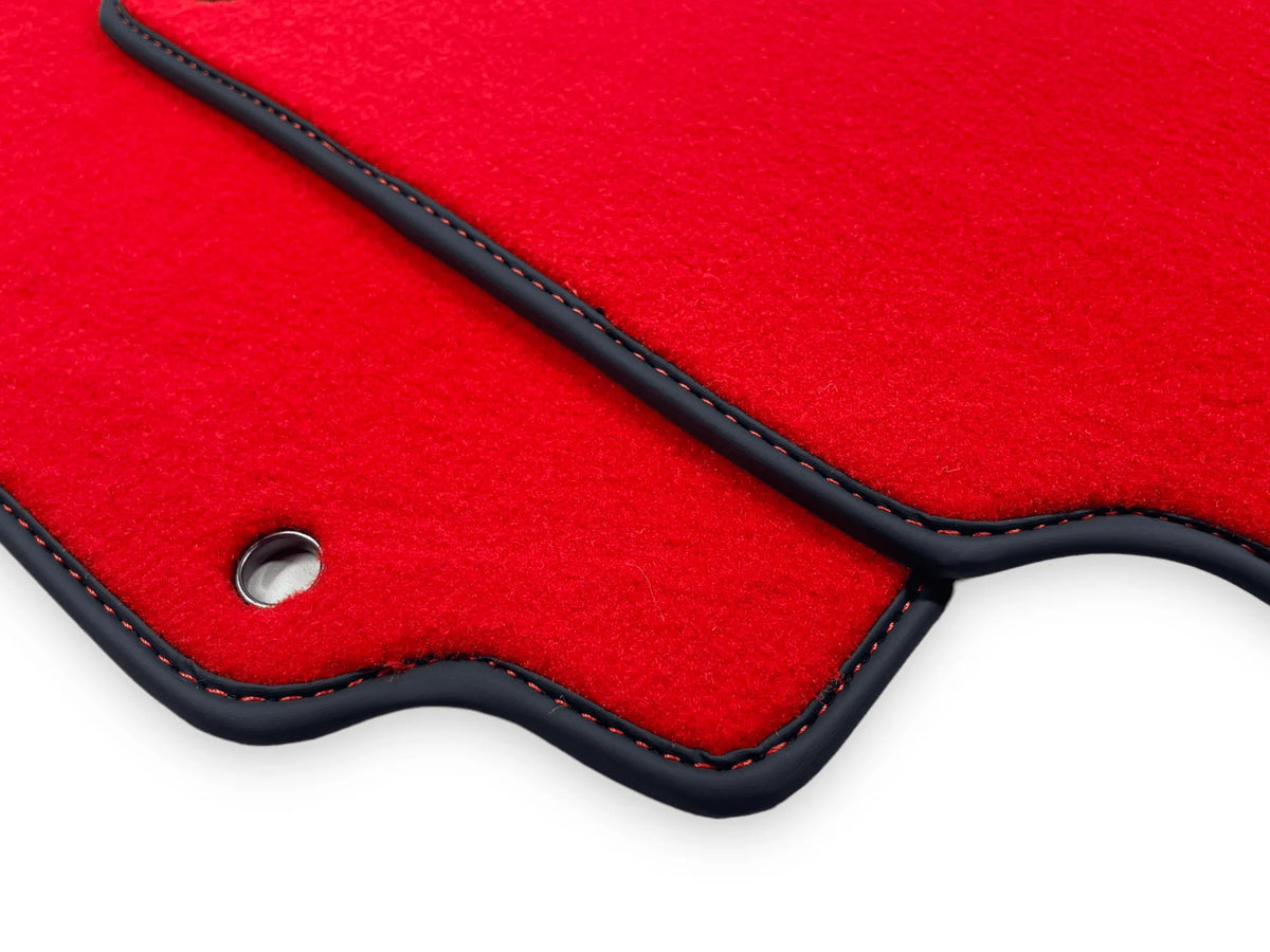 Red Floor Mats For Ferrari 360 Modena 1999-2005 With Alcantara Leather - AutoWin