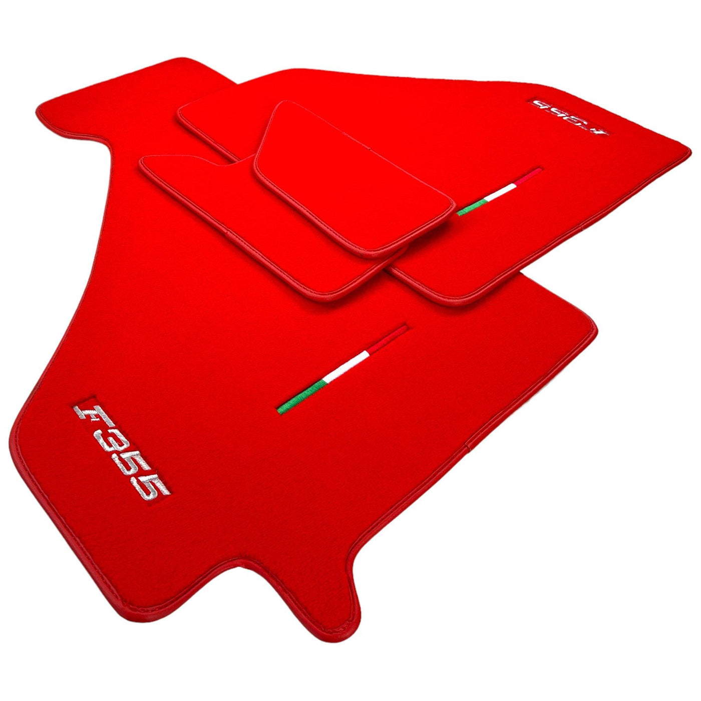 Red Floor Mats For Ferrari F355 1994-1999 - AutoWin