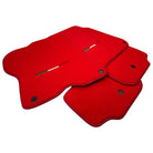 Red Floor Mats For Ferrari GTC4 Lusso (2016-2023) Italian Edition - AutoWin