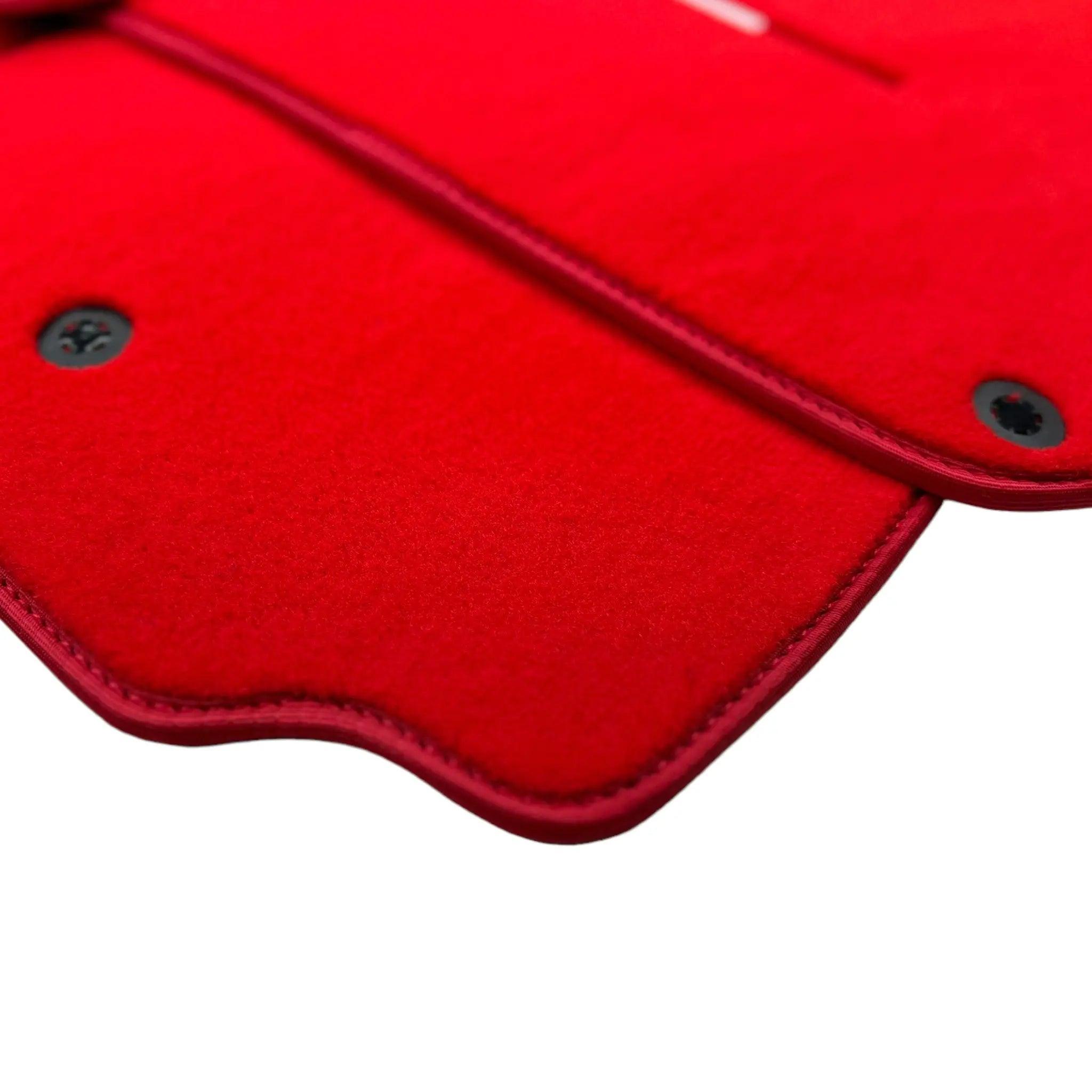 Red Floor Mats For Ferrari GTC4 Lusso (2016-2023) Italian Edition - AutoWin