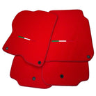Red Floor Mats For Ferrari GTC4 Lusso (2016-2023) Italian Edition - AutoWin