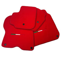 Red Floor Mats for Ferrari GTC4 Lusso (2016-2023) | Premium Quality