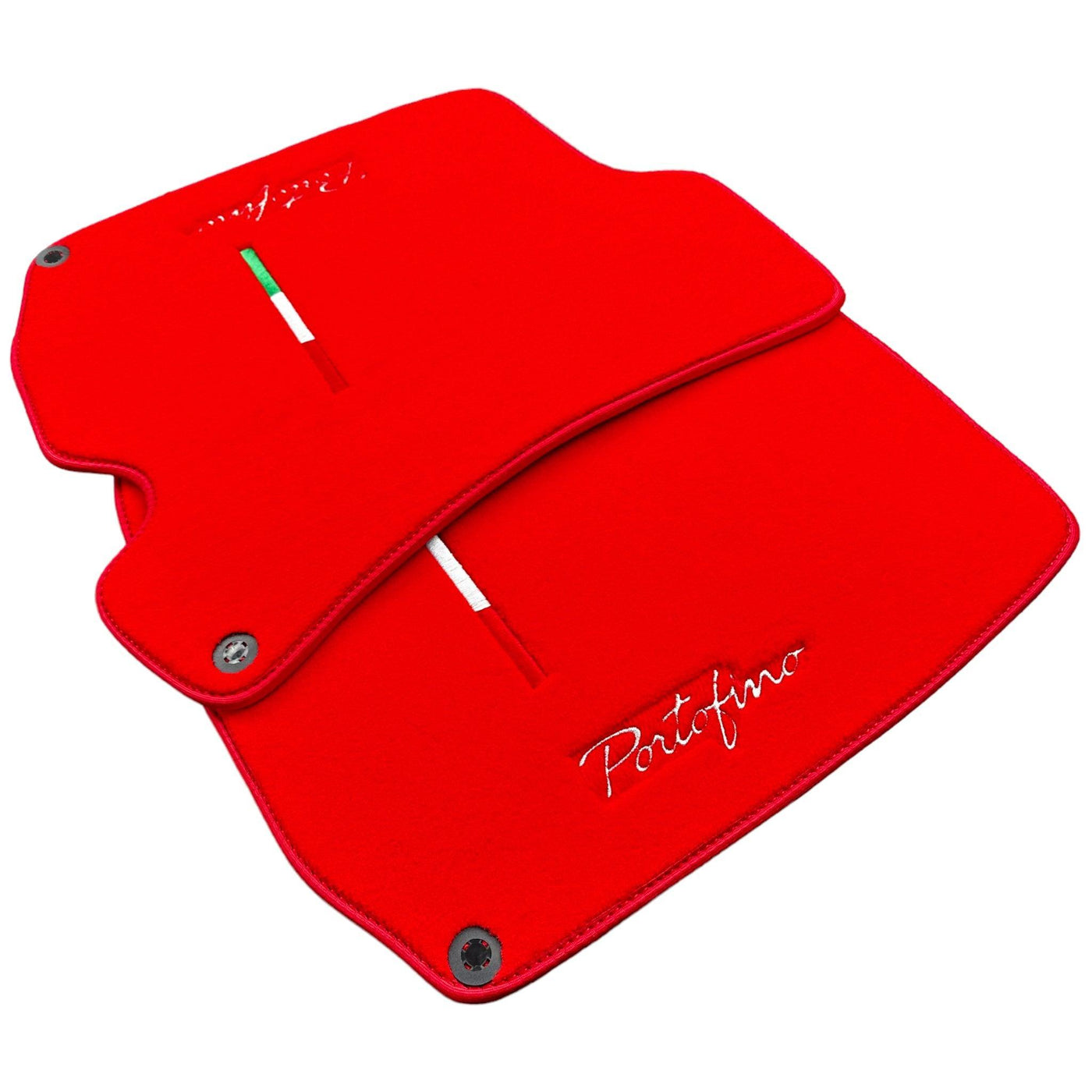 Red Floor Mats for Ferrari Portofino (2018-2023) Italian Edition - AutoWin