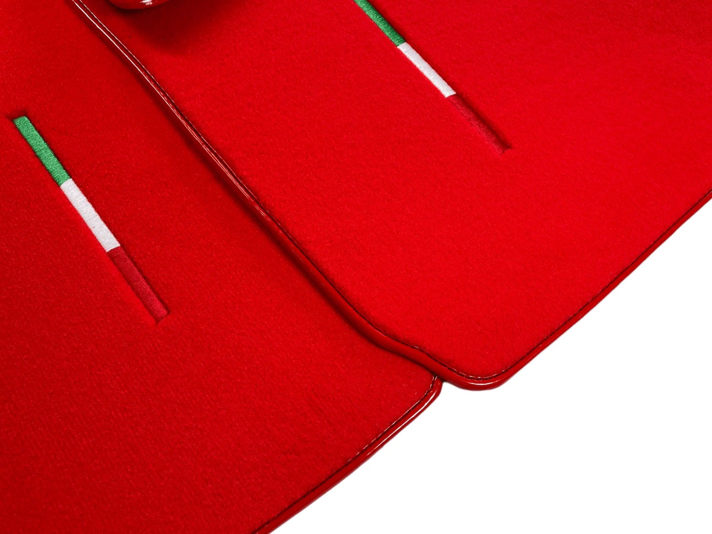 Red Floor Mats For Maserati MC20 (2020-2023) Italy Edition - AutoWin