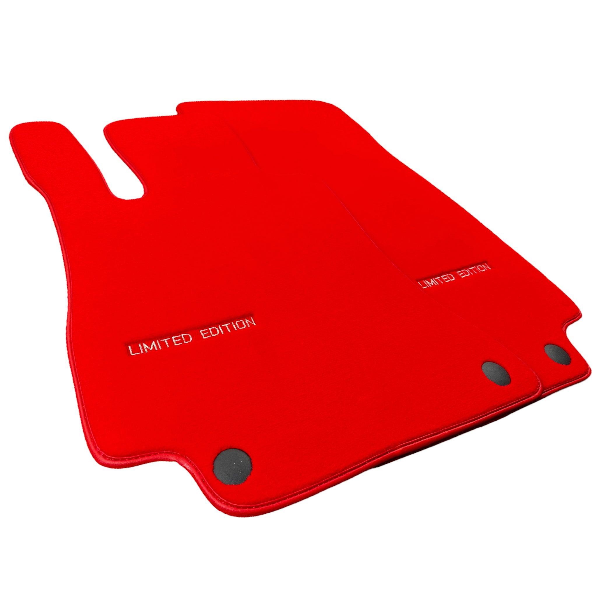 Red Floor Mats For Mercedes Benz E-Class W213 Sedan (2016-2020) | Limited Edition - AutoWin